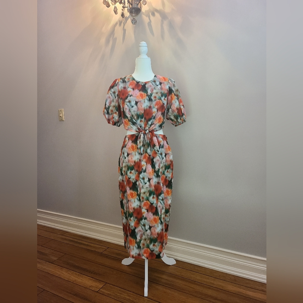J Crew liberty print fall floral dress size 8